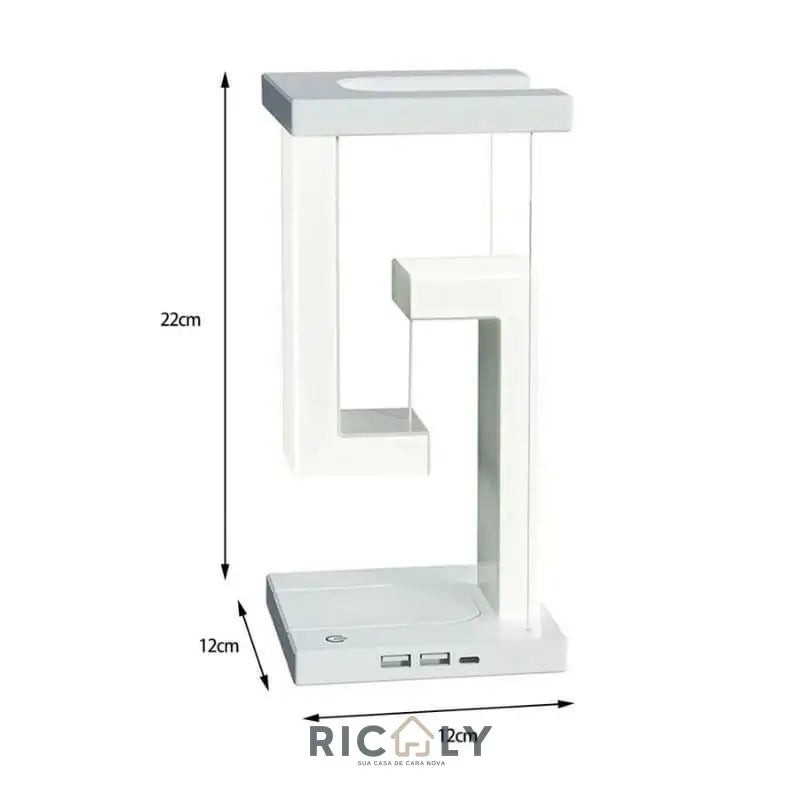 Luminária de Mesa com Carregador por Indução Ricaly