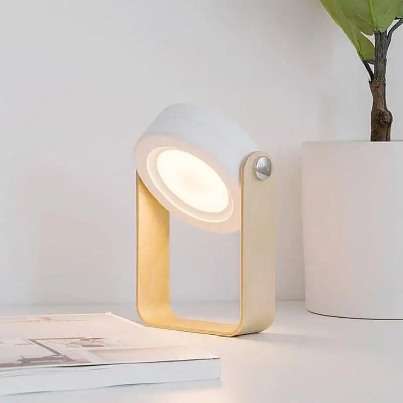 Luminária de Mesa LED com Alça de Leitura Ricaly Branco