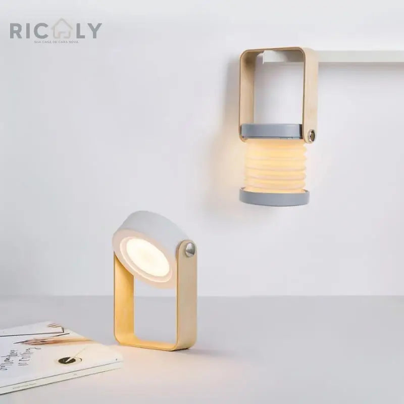 Luminária de Mesa LED com Alça de Leitura Ricaly