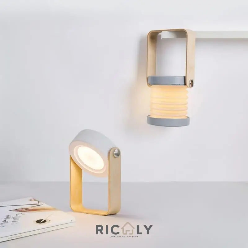 Luminária de Mesa LED com Alça de Leitura Ricaly