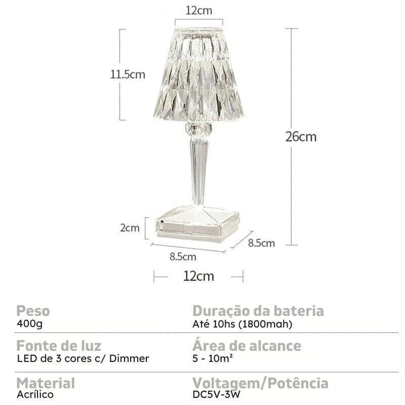 Ricaly Original™ Premium 3-in-1 Wireless LED Table Lamp