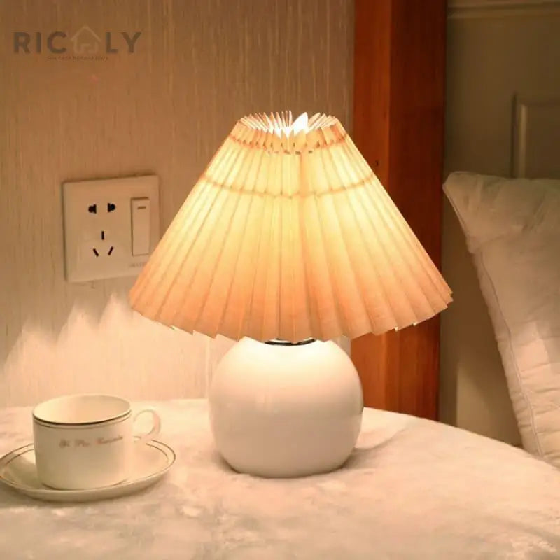 Luminária de Mesa Ricaly Abajur USB com Dimmer