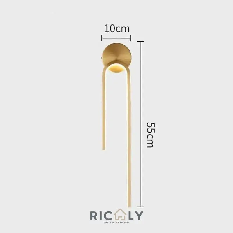 Luminária de Parede Moderna Ricaly – Sofisticação e Eficiência em LED