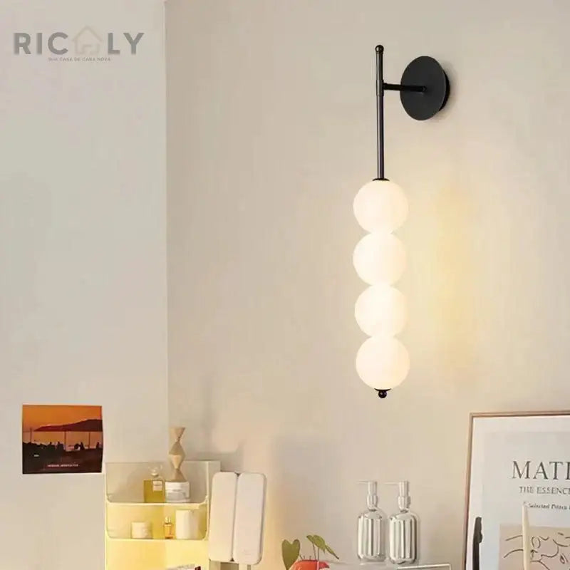 Luminária de Parede Nórdica Ricaly – Minimalismo e Elegância em LED