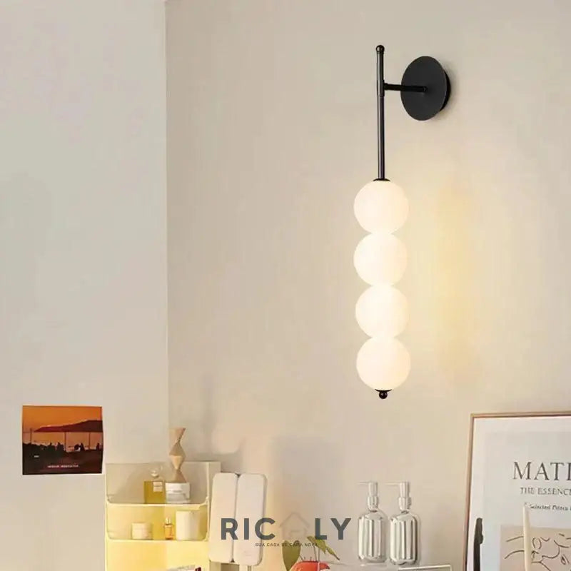 Luminária de Parede Nórdica Ricaly – Minimalismo e Elegância em LED