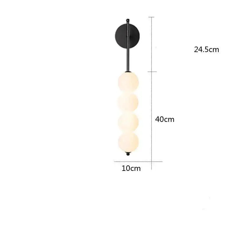 Luminária de Parede Nórdica Ricaly – Minimalismo e Elegância em LED - Luminária de Parede - Preto - Luz Tricolor - Sem RC - 200000795:29#Black;5:3095#Tricolor light - No RC