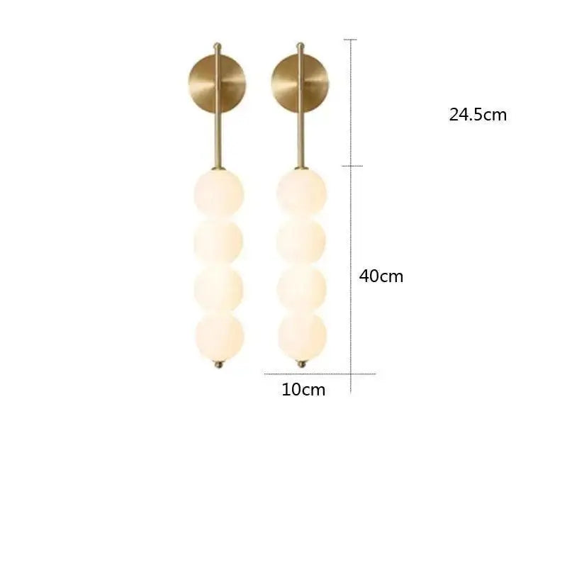 Luminária de Parede Nórdica Ricaly – Minimalismo e Elegância em LED - Luminária de Parede - 2 Peças Bronze - Luz Tricolor - Sem RC - 200000795:10#Copper 2PC;5:3095#Tricolor light - No RC