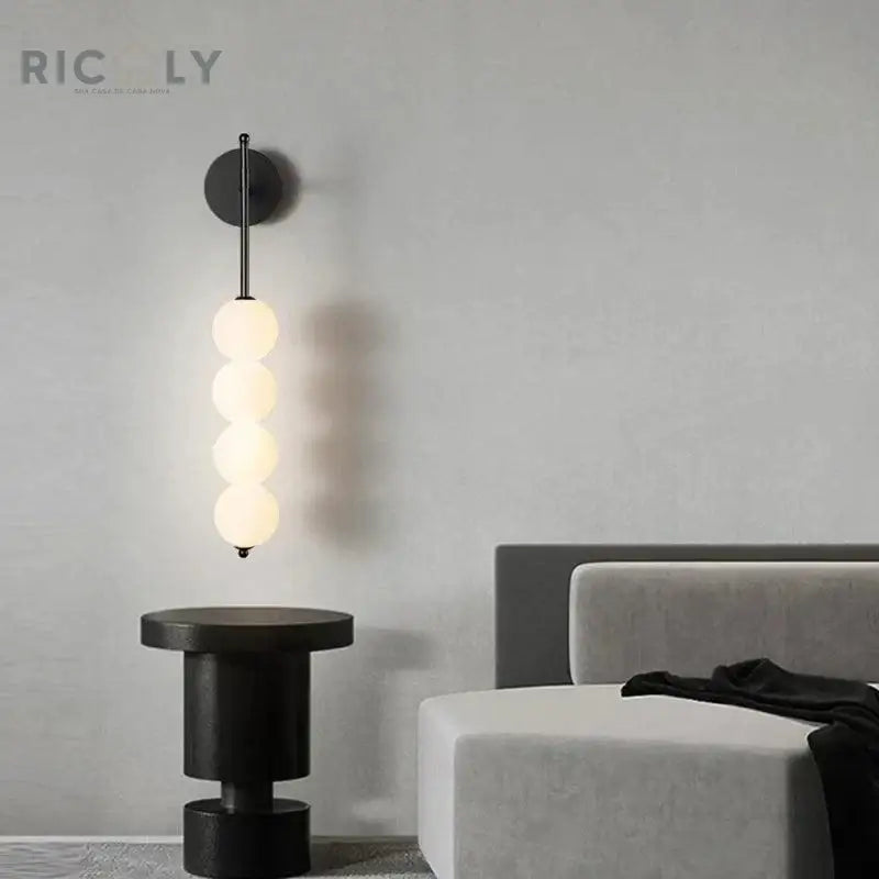 Luminária de Parede Nórdica Ricaly – Minimalismo e Elegância em LED