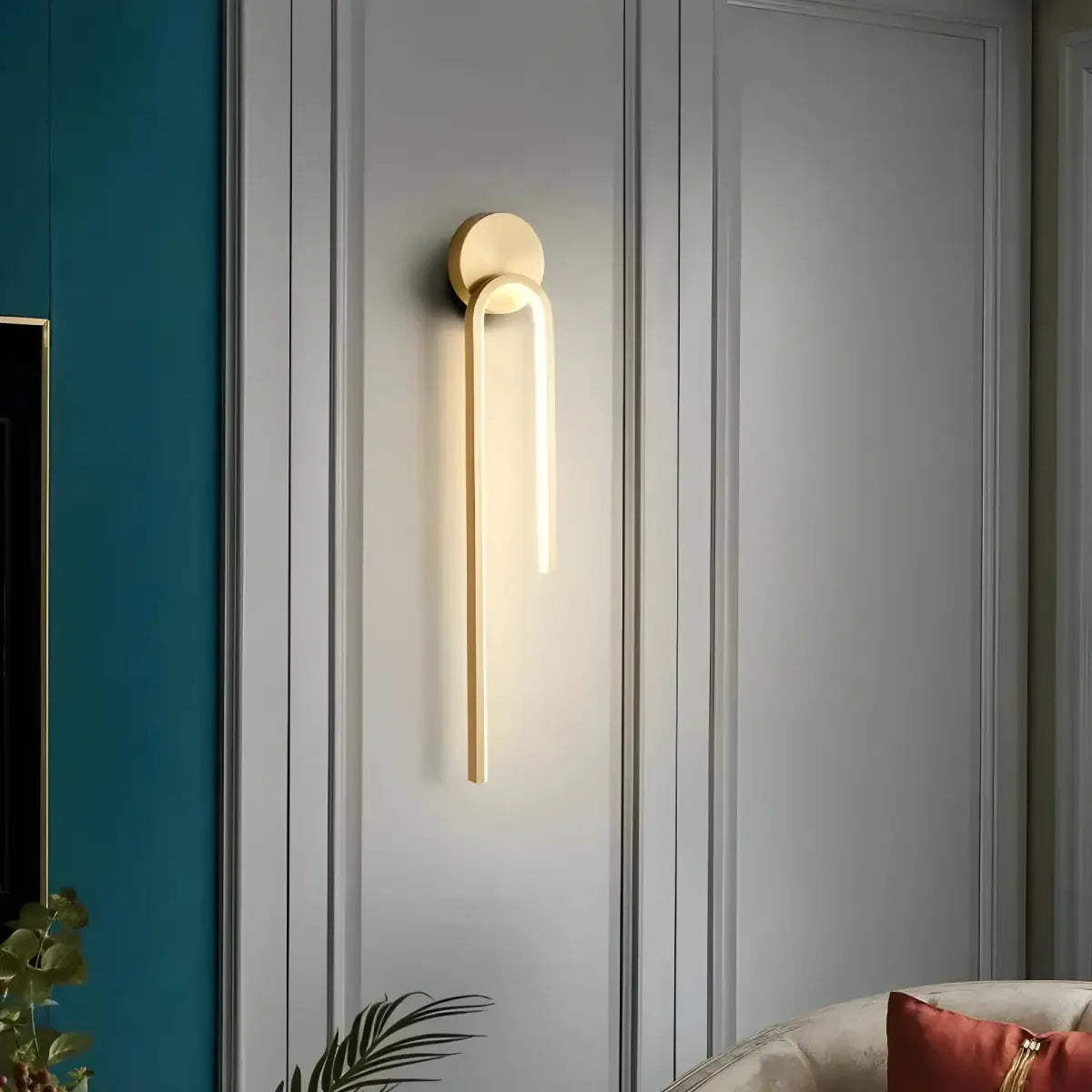 Luminária Dourada Ricaly | Luz Quente e Frete Grátis moderno ouro parede Iluminação Compre