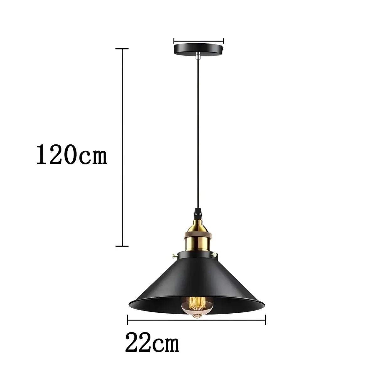 Luminária Vintage Ricaly | 5% OFF e Frete Grátis preto latão pingente Iluminação Compre