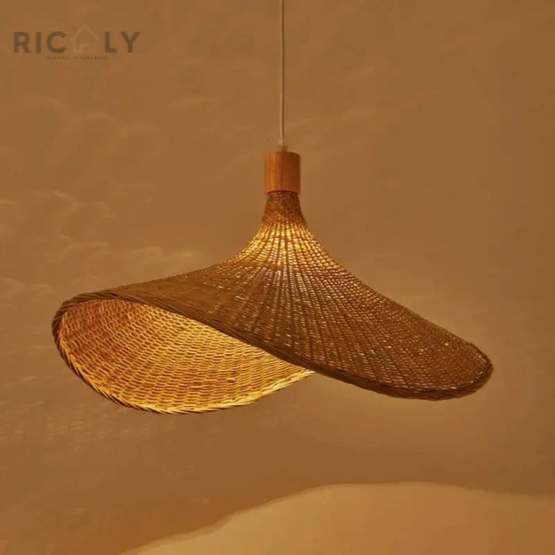 Lustre Pendente de Bambu Ricaly – Beleza Artesanal e Elegância Natural