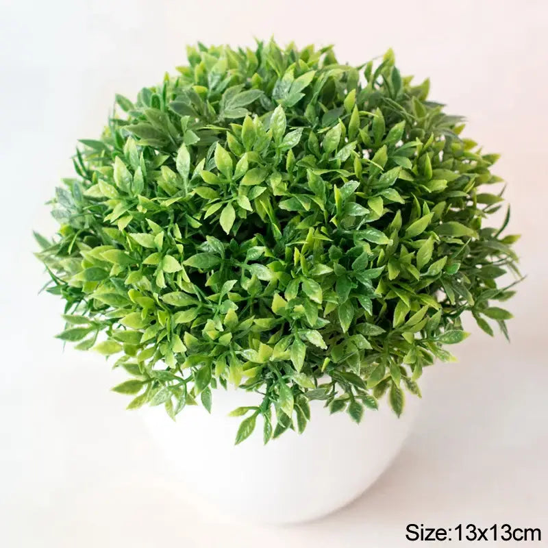 Mini Bonsai Artificial em Vasos Brancos para Decoração Elegante Compre agora Ricaly