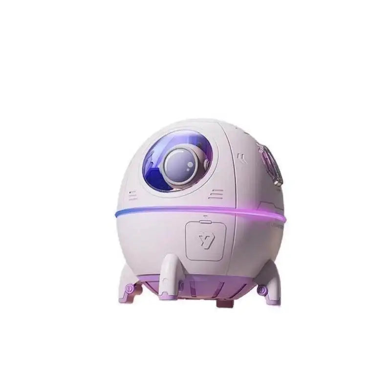 Mini Umidificador USB de Ar Astronauta 220ml Luz LED Colorida Pulverizador De Névoa USB Recarregável Decoração Purificador Aromatizador De Ar Humidificador Roxo Umidificador Astronauta