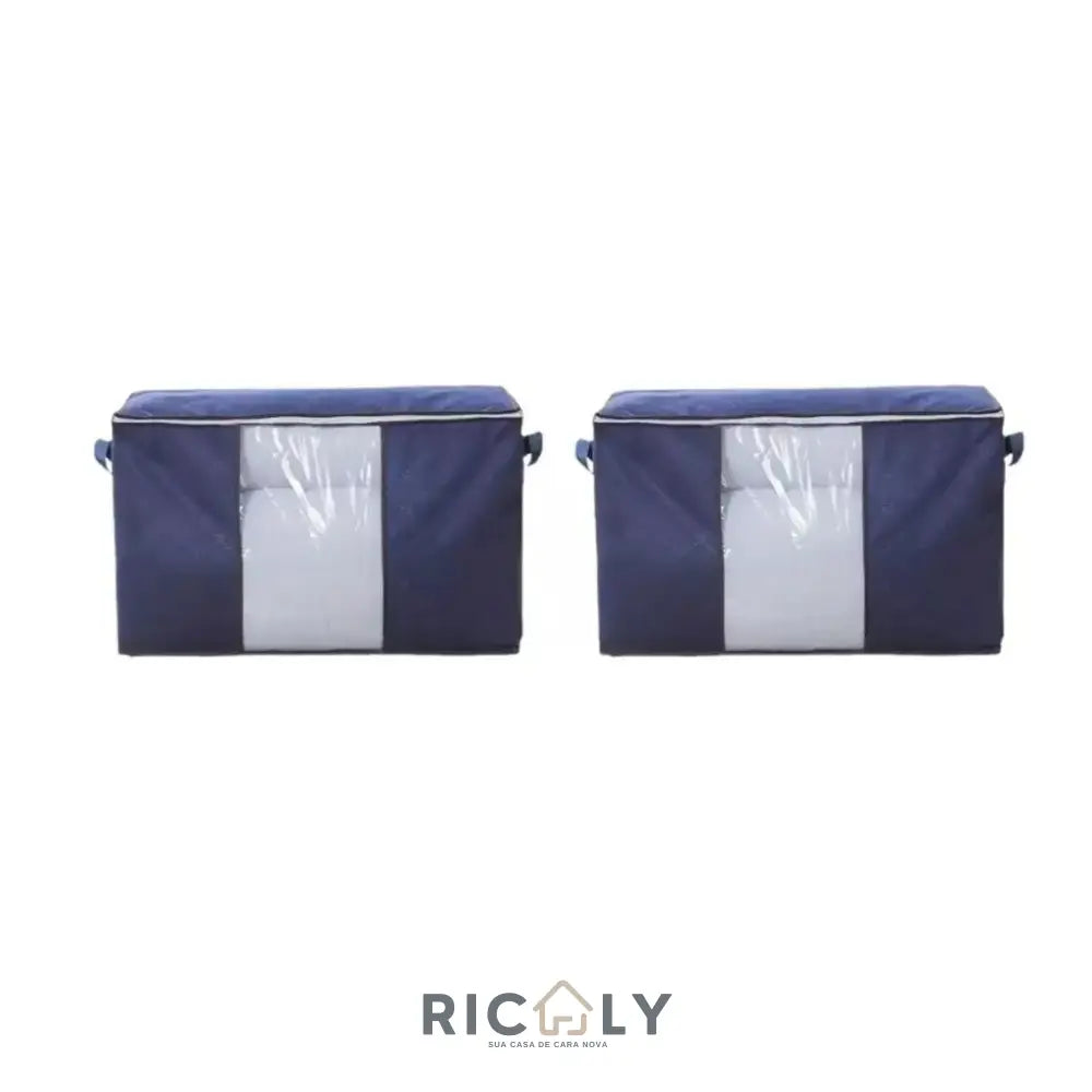 Organizador de Closet em TNT - Ricaly Kit 2 Pecas Azul