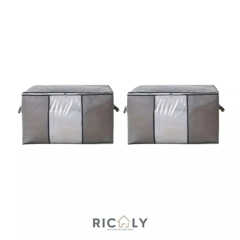 Organizador de Closet em TNT - Ricaly Kit 2 Pecas Cinza