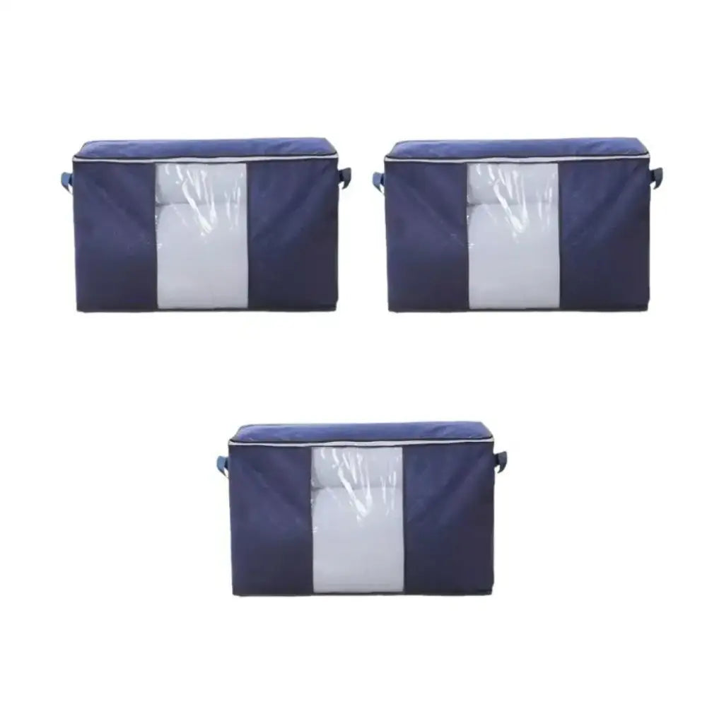 Organizador de Closet em TNT - Ricaly Kit 3 Pecas Azul