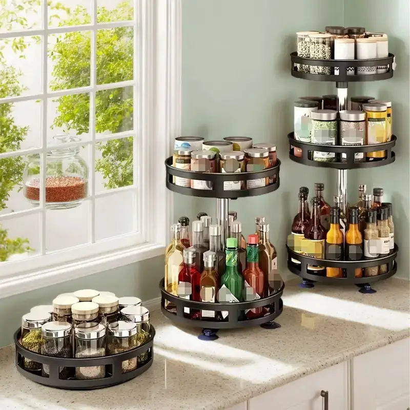 Ricaly Rotating Tray Organizer - Practicality and Style | Efficient Organization - Details