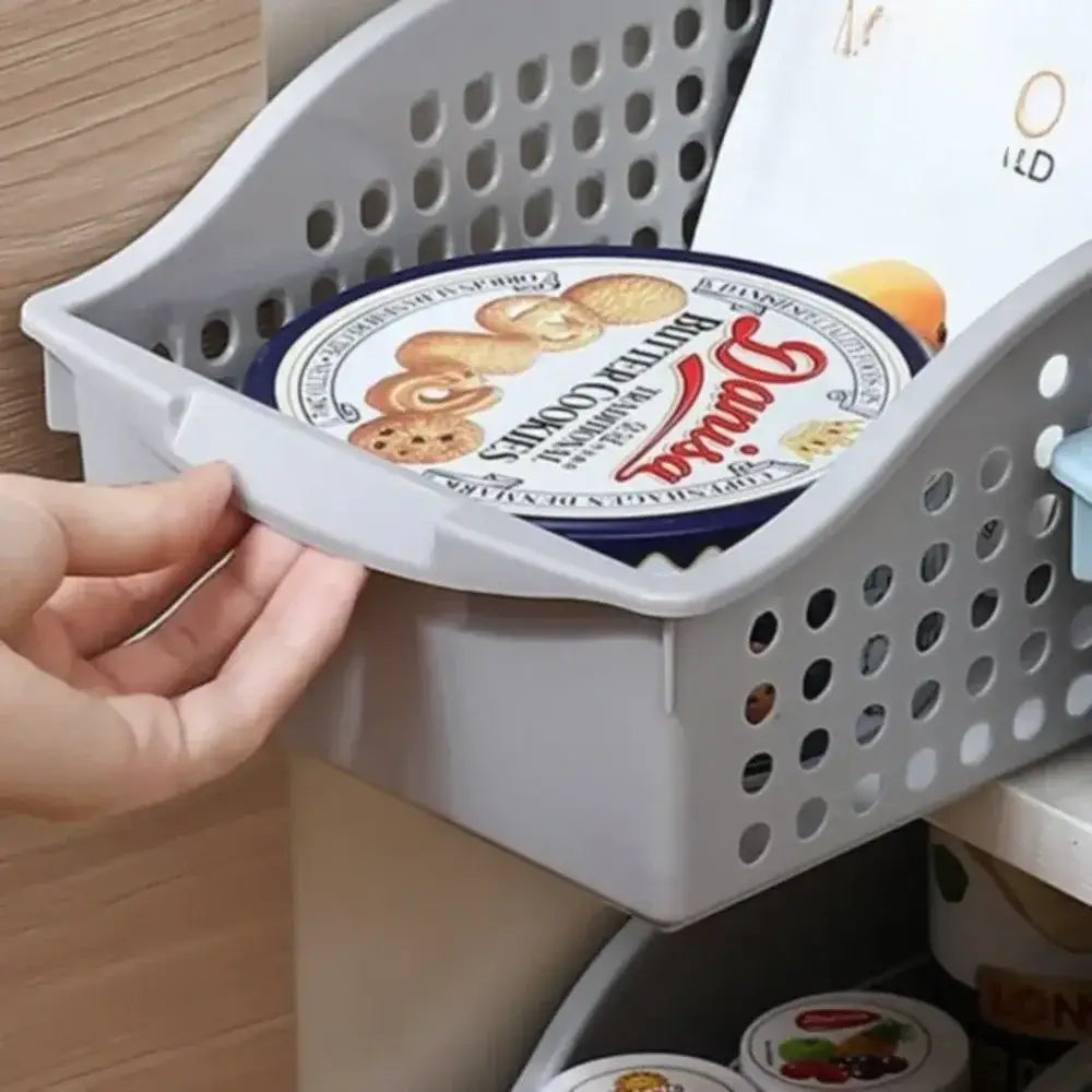 Lixeira de plástico cinza organizador Branco 20x27cm Ricaly ideal para armazenamento