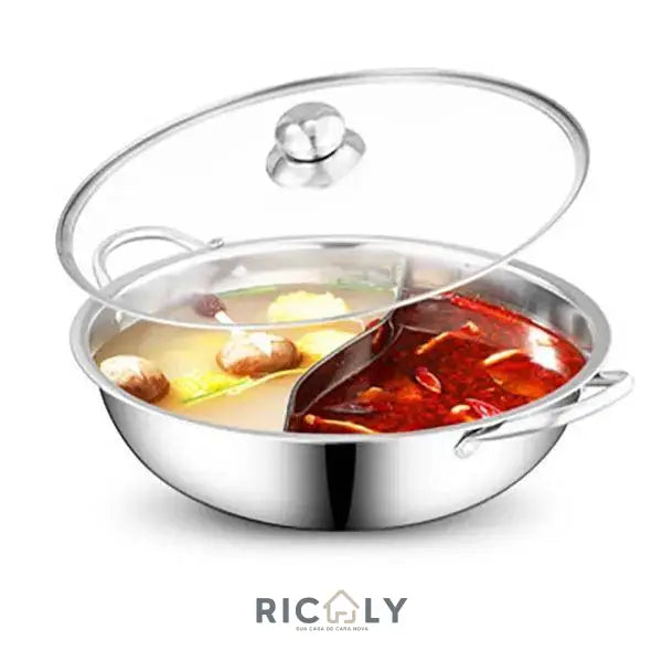 Panela com Separador Ricaly – Inovação e Elegância para Sua Cozinha Panela de 34cm