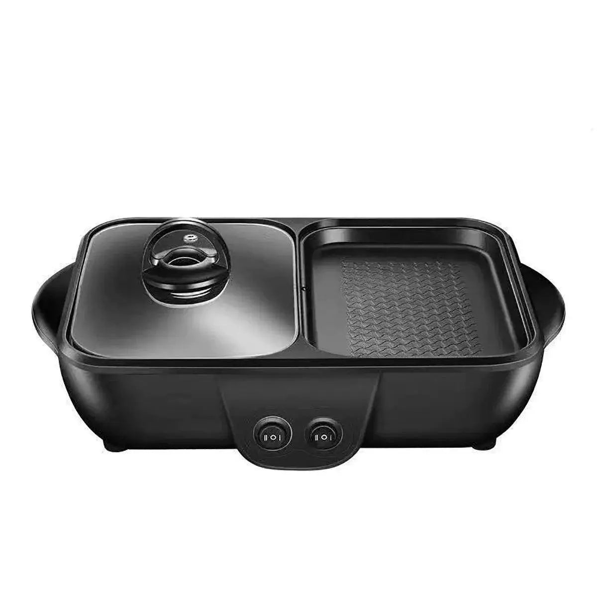 Panela Elétrica 3 em 1 Ricaly | Frete Grátis Hoje preto elétrico grelha Mesa & Buffet Compre