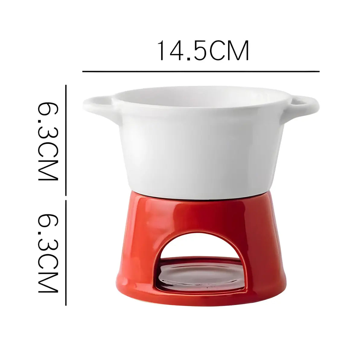 Panela de Fondue Vermelha Ricaly | Frete Grátis Hoje branco vermelho fondue Cozinha & Gastronomia Compre