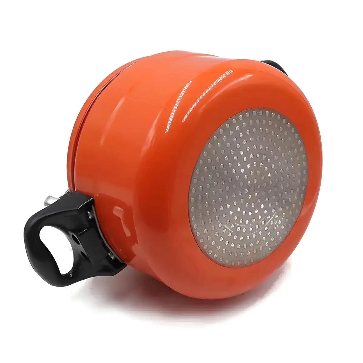 Panela de Pressão Mini Ricaly | 2 Litros à Prova Explosão laranja pote preto Cozinha & Gastronomia Compre