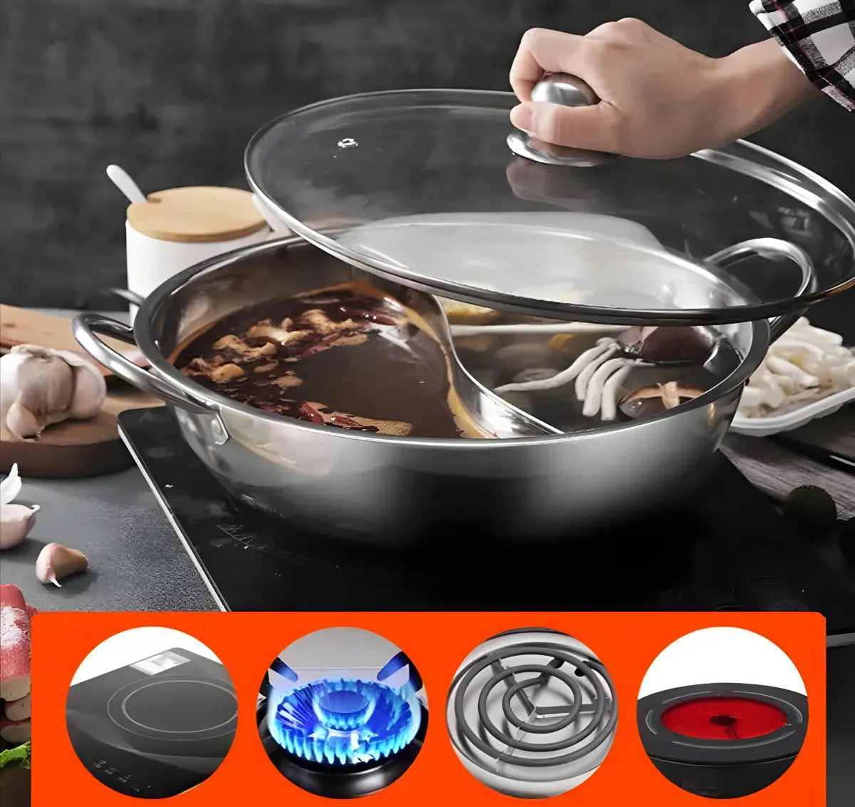 Panela com Separador Ricaly | 5% OFF e Frete Grátis Cozinha & Gastronomia Compre