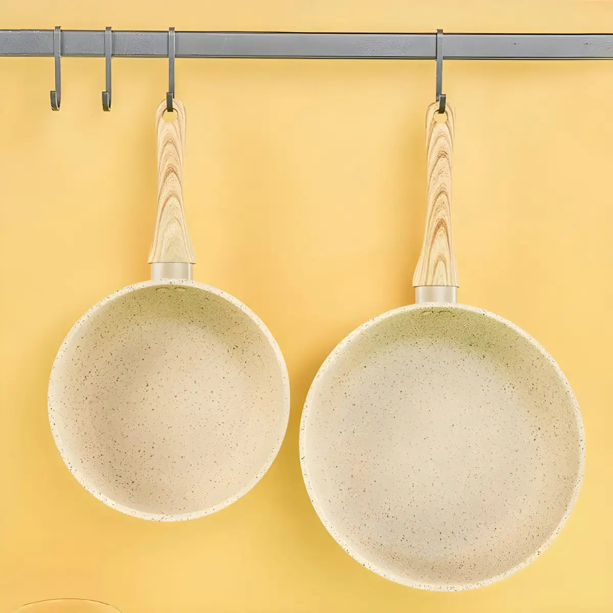 Panela Wok Antiaderente Ricaly | 20 cm com Tampa de Vidro salpicado panelas Mais Vendidos Compre