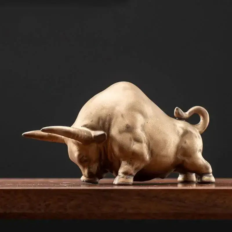 Figurinas de Touro Cerâmico Ricaly para Decoração Criativa Compre