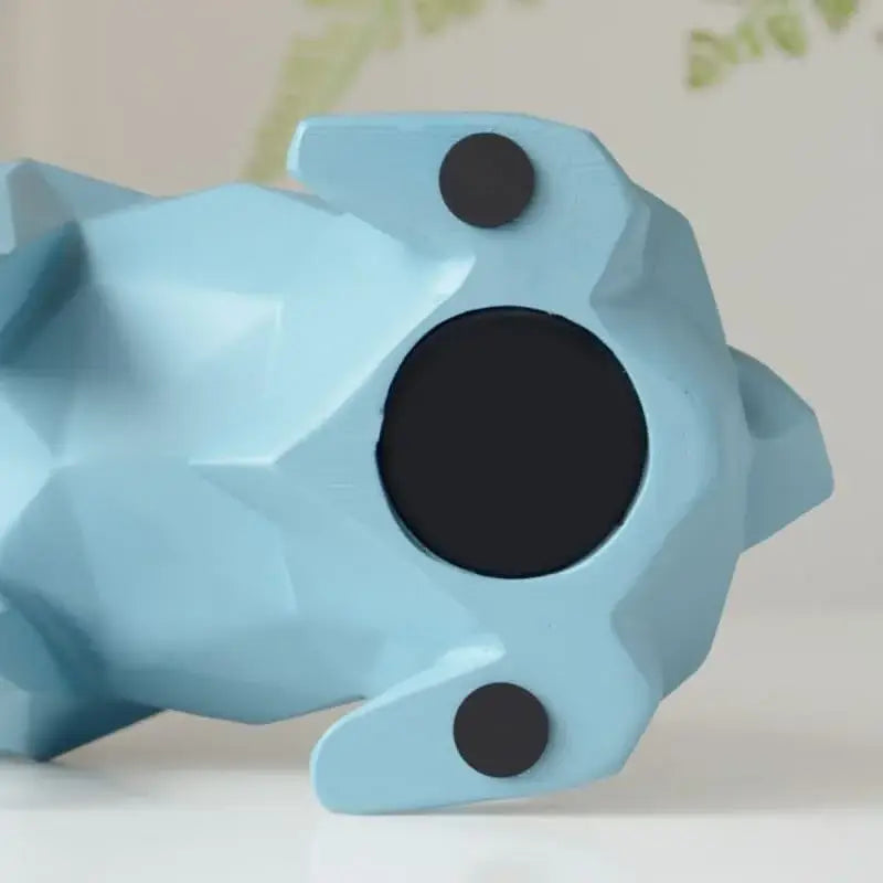 Porquinho Geométrico Preto Buldogue Francês para Decoração Ricaly Compre