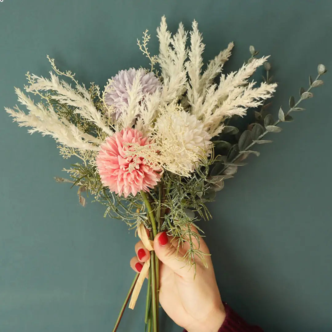 Buquê Flores Artificiais | Decorativo | Ricaly portátil floral buquê Mais Vendidos Compre