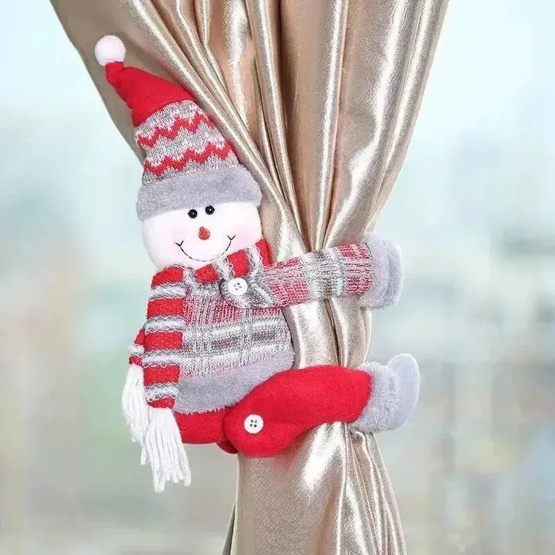 Prendedor de Cortina Natalino Vermelho Elegância Festiva Ricaly Compre