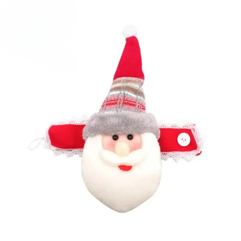 Boneco de pelúcia de Papai Noel com alça ajustável para pendurar na cortina Natalina