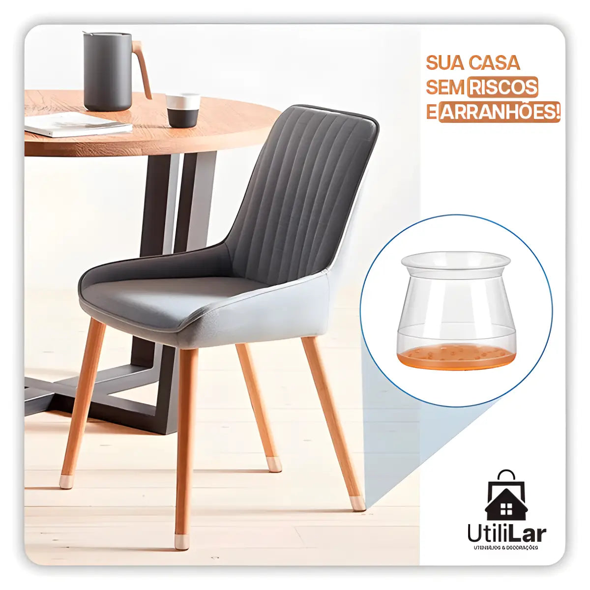 Proteção Elegante para Móveis - Ricaly cadeira perna piso Mesa & Buffet Compre