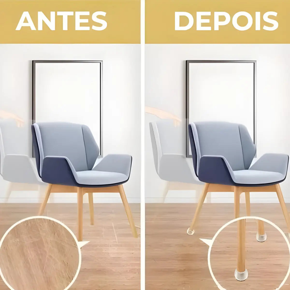 Proteção Elegante para Móveis - Ricaly cadeira perna piso Mesa & Buffet Compre