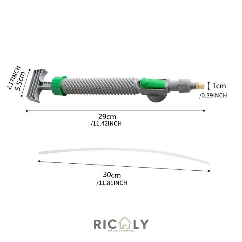 Pulverizador de Garrafa Ajustável Ricaly: Bico de Rega com Pressão e Versatilidade