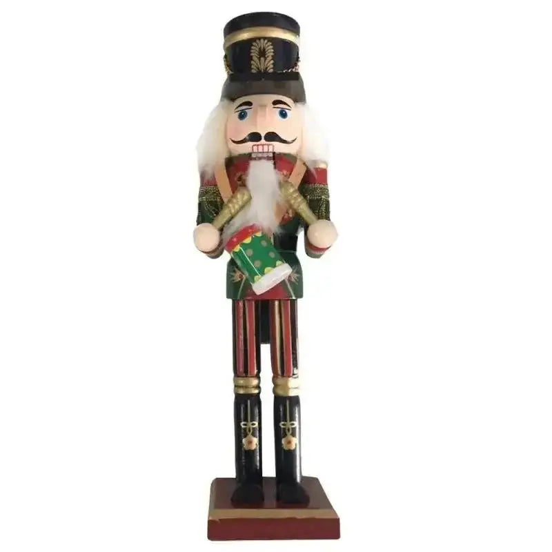 Alt text de uma Figura de Bastardo de Natal de Madeira com Bombo de 30cm Ricaly