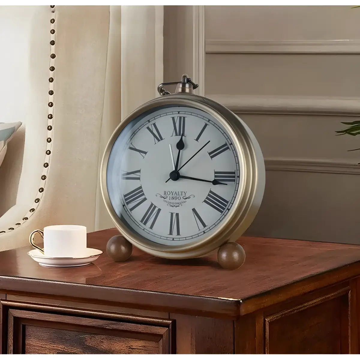 Relógio Redondo Antigo Ricaly para Decoração e Estilo Compre
