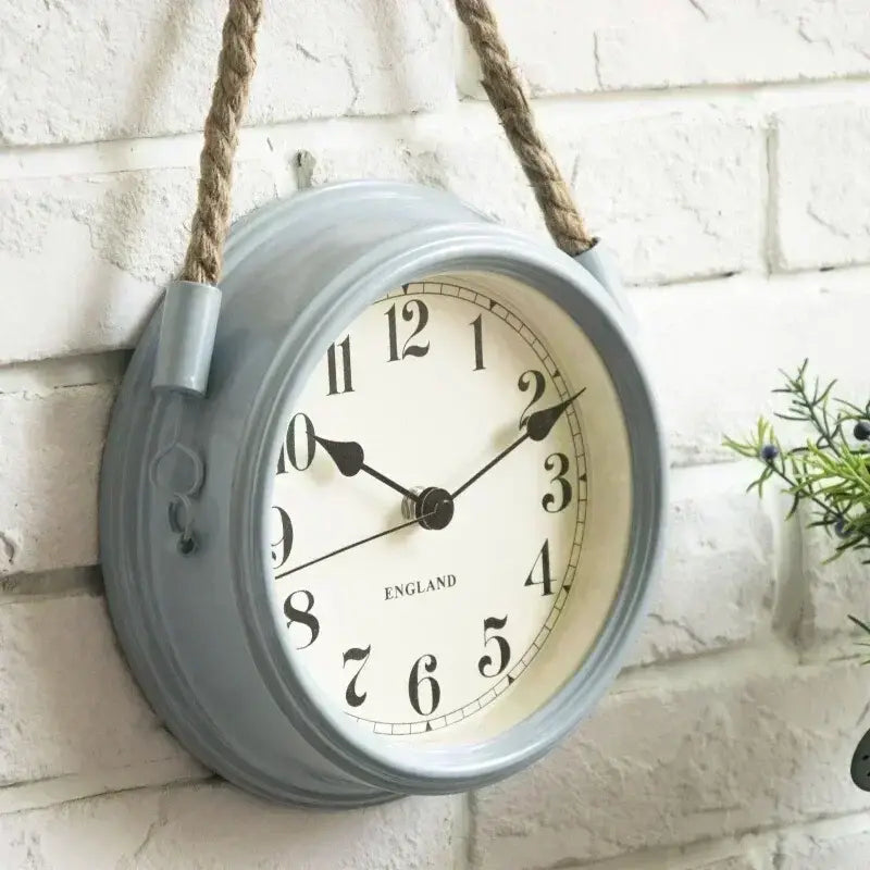 Relógio Redondo Azul Claro para Decoração Criativa Parede Vintage Compre agora Ricaly