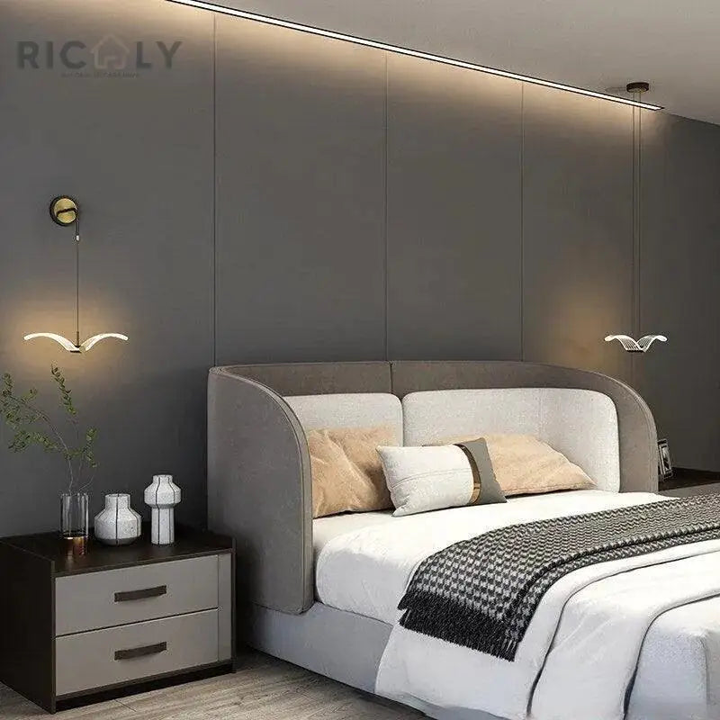 Ricaly: Arandela Pendete Minimalista 'Passáro' - Elegância e Inovação em Cada Detalhe - Iluminação