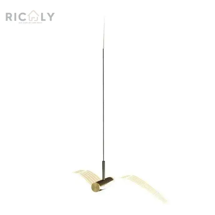 Ricaly: Arandela Pendete Minimalista 'Passáro' - Elegância e Inovação em Cada Detalhe - Iluminação