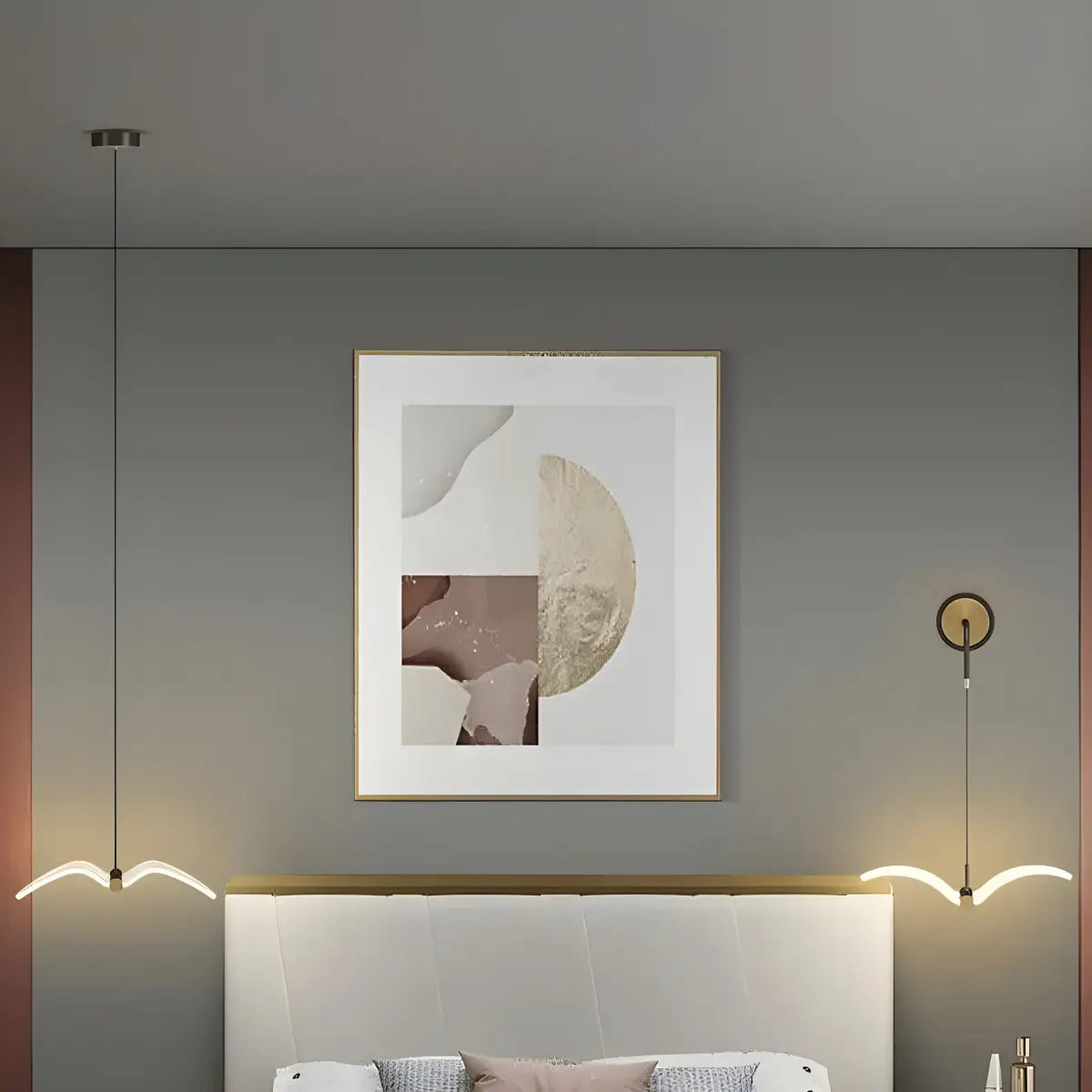 Arandela Minimalista Passáro Ricaly moderno quarto iluminação Iluminação Compre