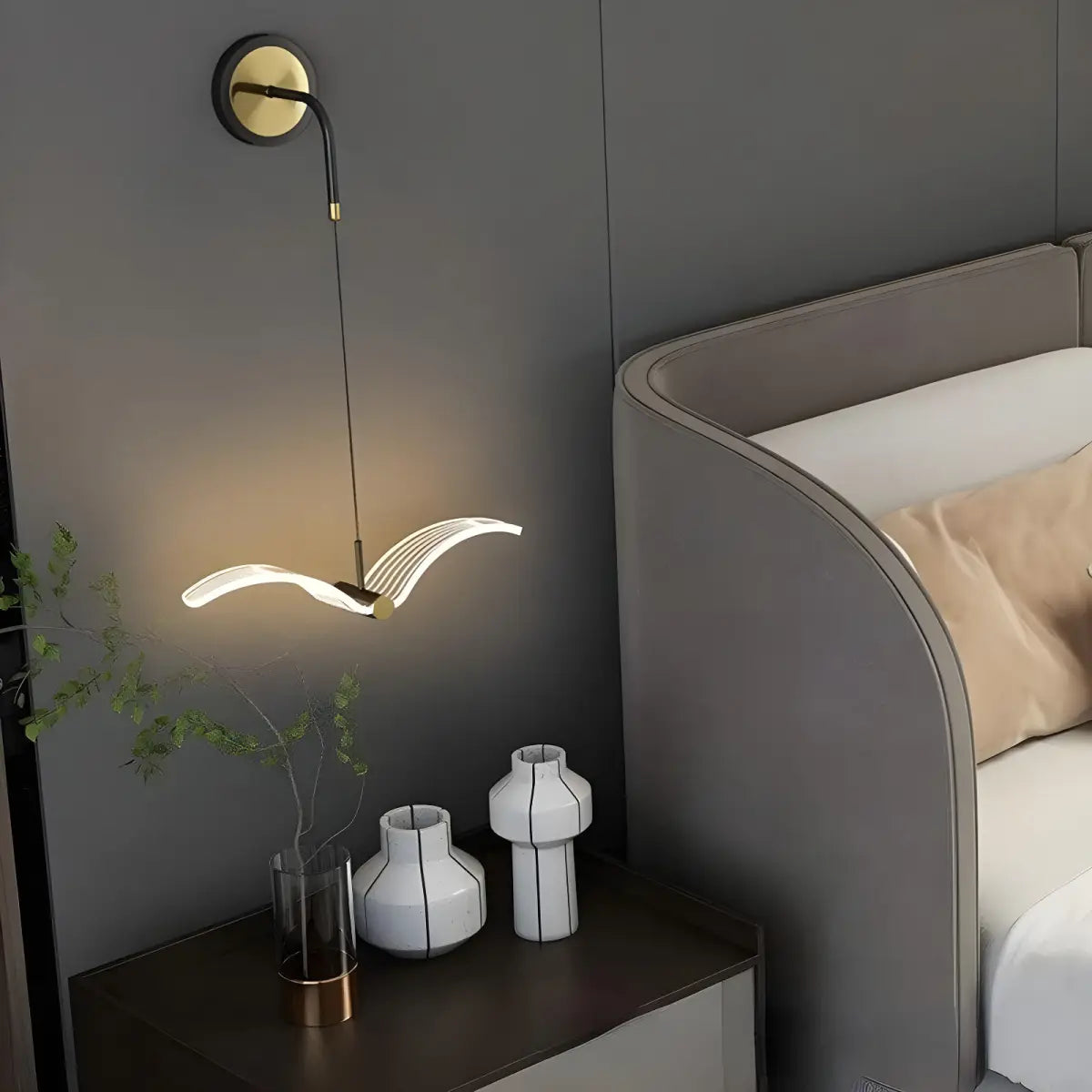 Arandela Minimalista Passáro Ricaly em forma de pássaro parede lâmpada Iluminação Compre