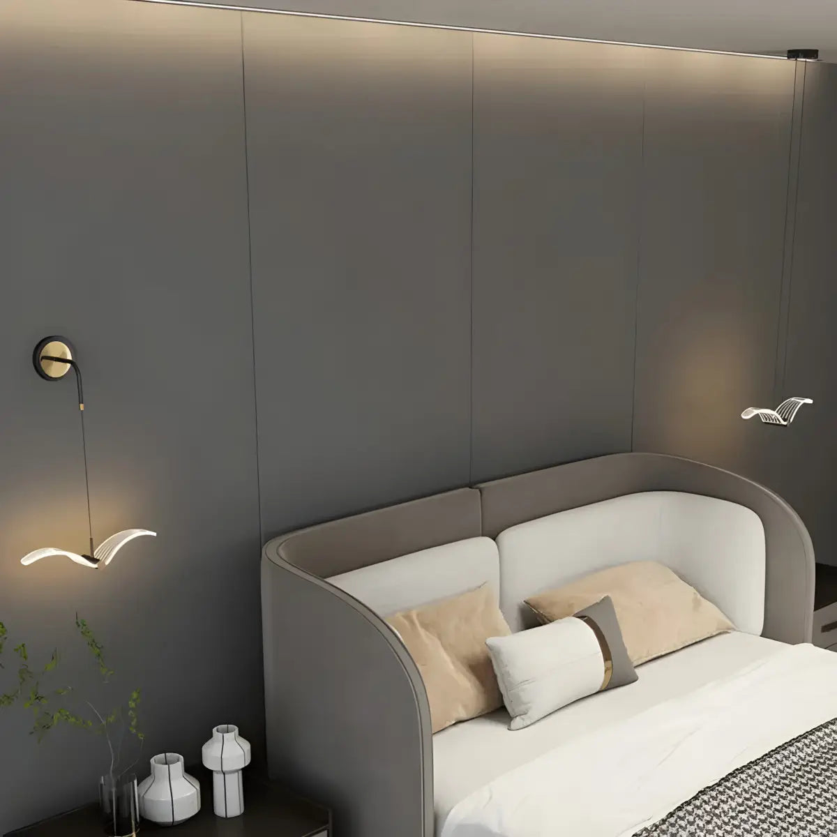 Arandela Minimalista Passáro Ricaly moderno quarto em forma de pássaro Iluminação Compre