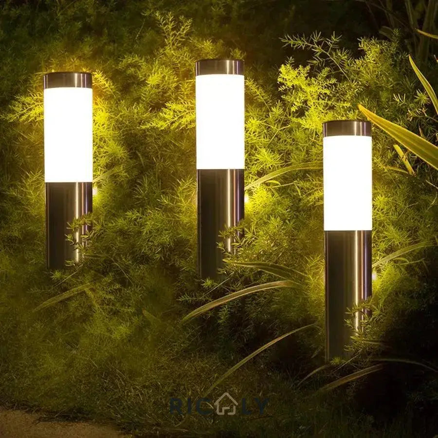 Ricaly: Iluminação Solar Premium para Jardim - Elegância à Prova d'Água! - Iluminação - 3 unidades - LL3A10563BR