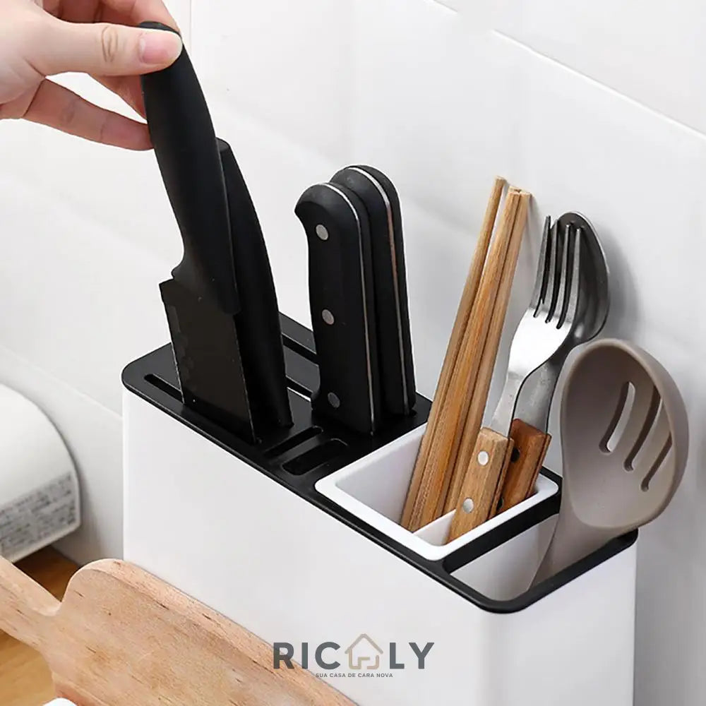 Ricaly Kitchen Organizer: Porta-Talheres e Suporte para Facas