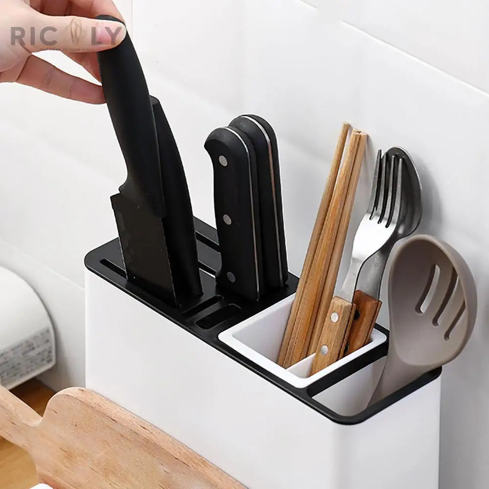 Ricaly Kitchen Organizer: Porta-Talheres e Suporte para Facas