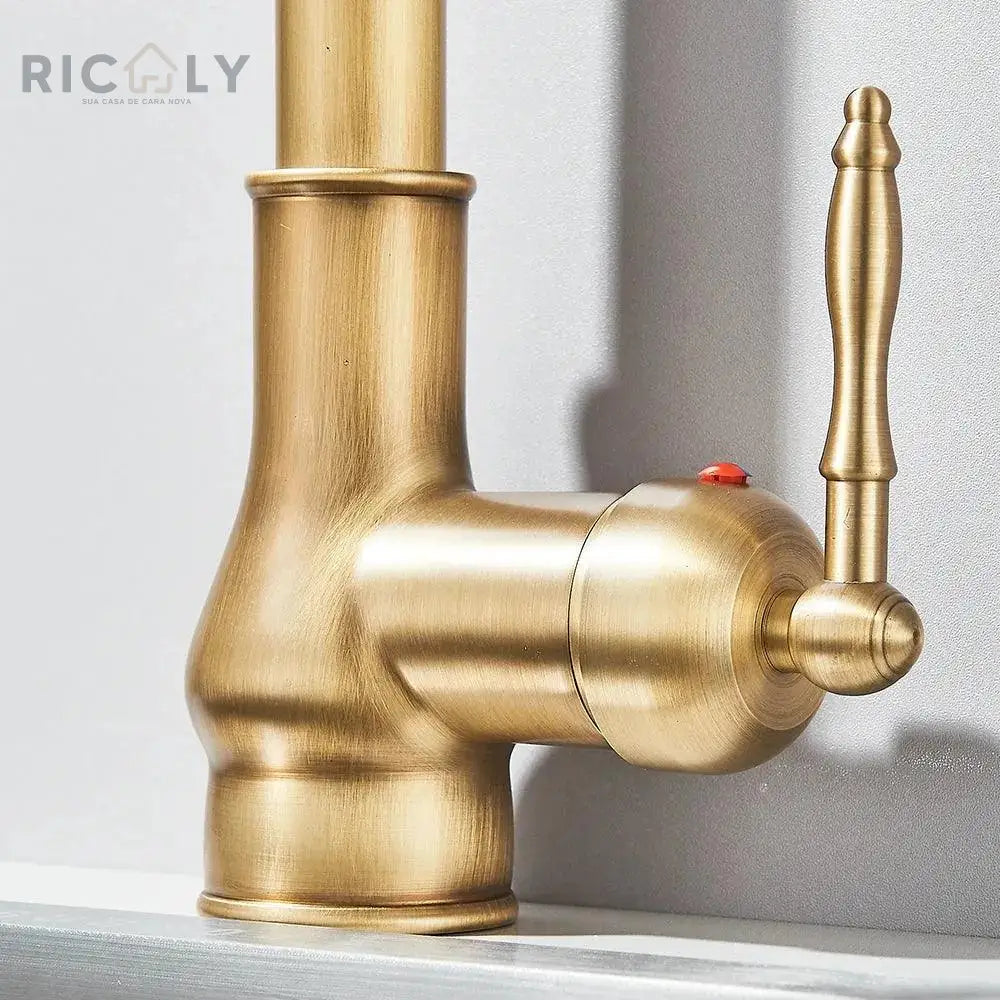 Ricaly Lumina: Torneira Monocomando Gourmet para Cozinha - Estilo e Praticidade - Torneira de Cozinha