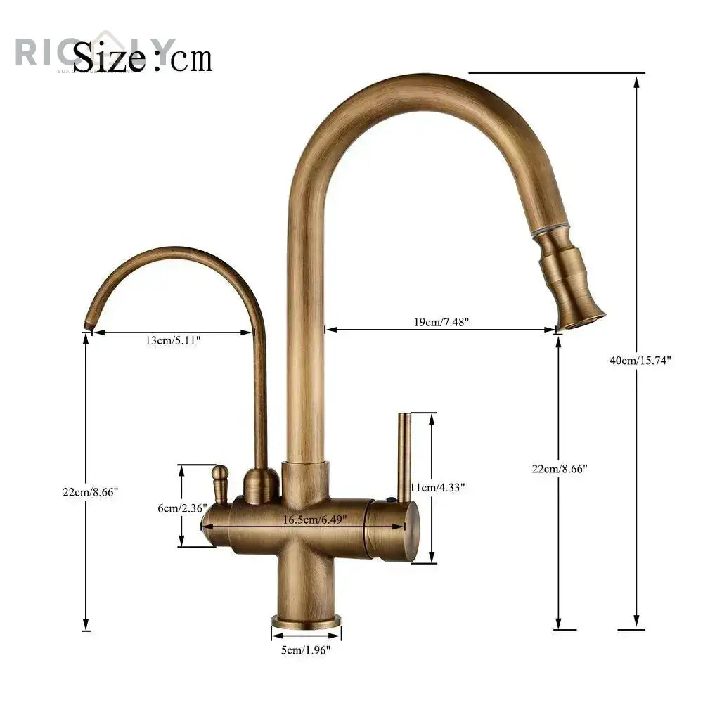 Ricaly Mistral: Torneira Monocomando com Filtro e Jato Extensível para Cozinha - Praticidade e Estilo - Torneira