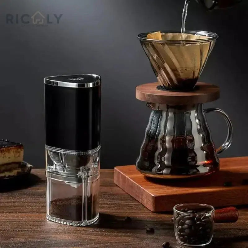 Ricaly Moedor de Café Elétrico Portátil: Sabor e Frescor a Qualquer Hora! - Moedor De Café